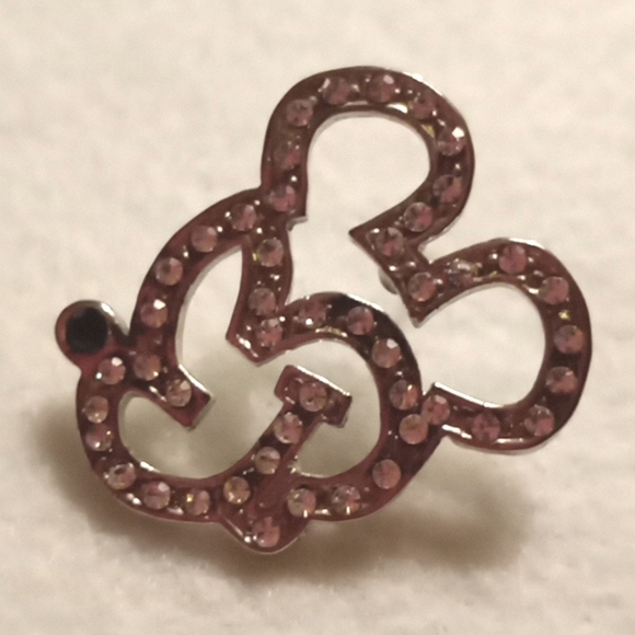 VINTAGE MICKEY WITH CRYSTALS EARRINGS - Picture 3 of 5